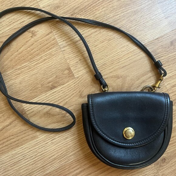 Vintage Coach Mini Belt Bag Black - Picture 1 of 5